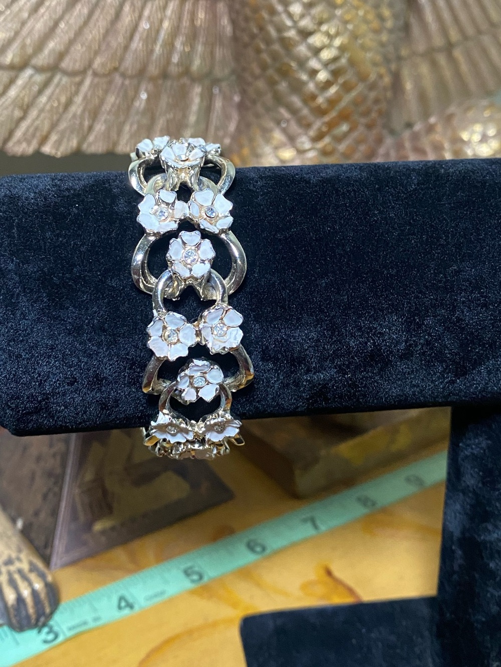 Vintage Floral Link Bracelet - Women Jewelry